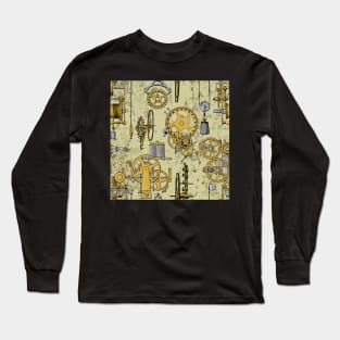 Steampunk clockwork gears Long Sleeve T-Shirt